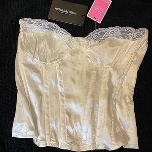 PLT Satin corset top